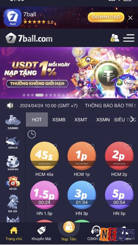 Tại web cược này có đa dạng các loại hình xổ số online