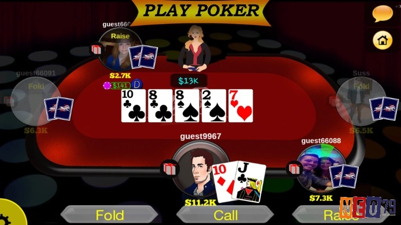 Game poker cho điện thoại Android phổ biến