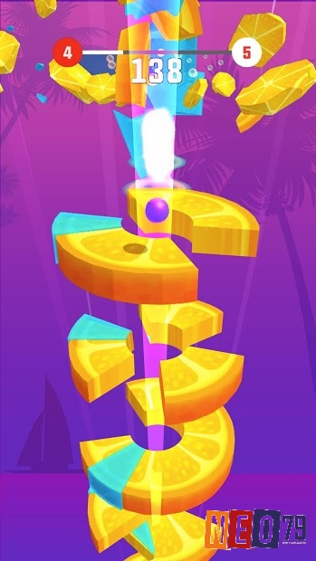 Game Helix Crush có đồ họa 3D đẹp mắt và sống động