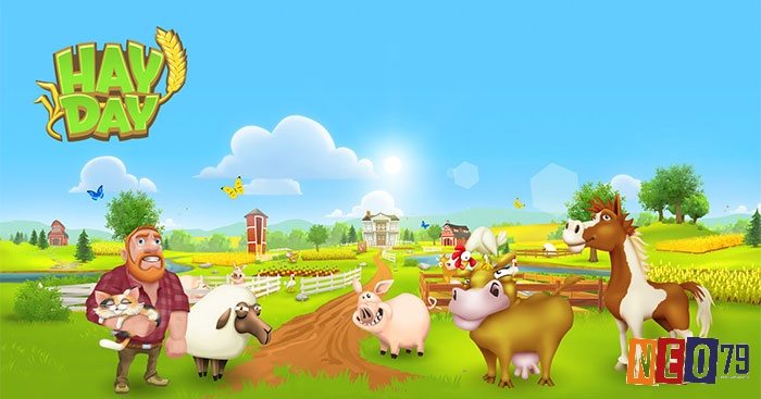 Hay Day từ Supercell là tựa game farming phổ biến nhất với gameplay xây dựng trang trại và giao thương