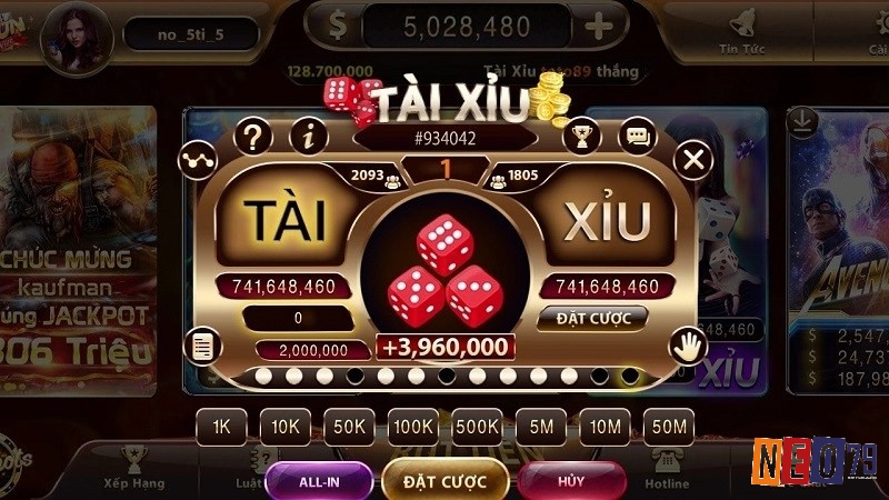 Tài xỉu là một trò chơi dựa trên việc dự đoán tổng số điểm của ba con xúc xắc sau khi lắc